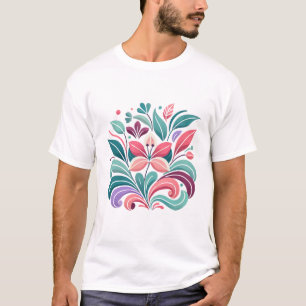 Pastel Floral Phone Case - Abstract Botanical T-Shirt