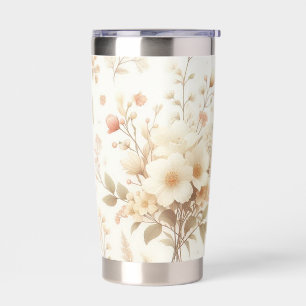 Pastel Floral Print  Insulated Tumbler