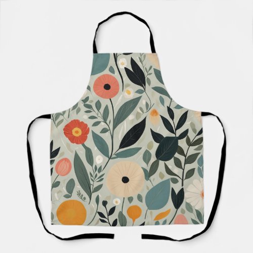 Pastel Floral Reverie Apron