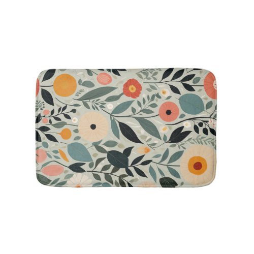 Pastel Floral Reverie Bath Mat