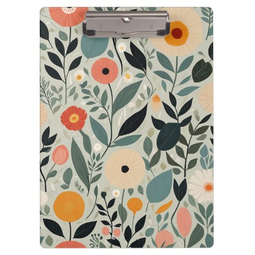 Pastel Floral Reverie Clipboard