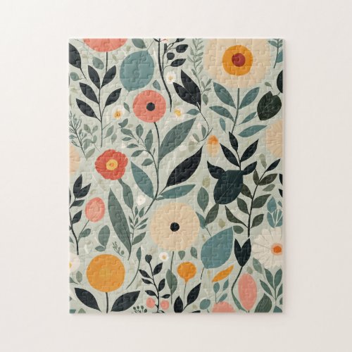 Pastel Floral Reverie Jigsaw Puzzle