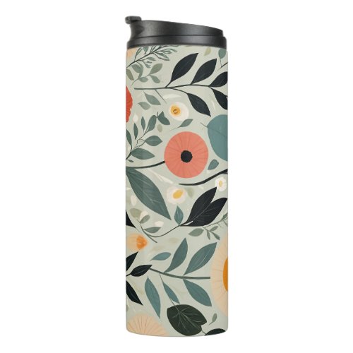 Pastel Floral Reverie Thermal Tumbler