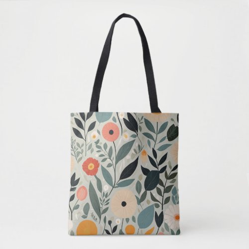 Pastel Floral Reverie Tote Bag