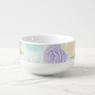 Pastel Floral Soup Mug