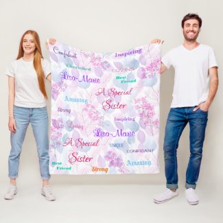 Pastel Floral Special Sister Thoughtful Heartfelt