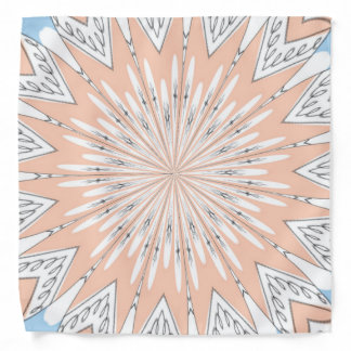 Pastel floral star bandana
