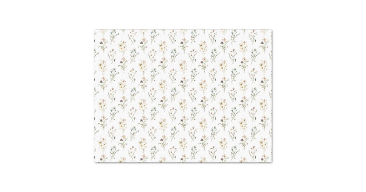 Boho Floral Tissue Paper