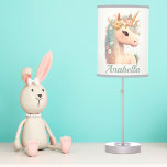 Pastel Floral Unicorn Table Lamp<br><div class="desc">Pastel Colors Floral Unicorn Lamp</div>