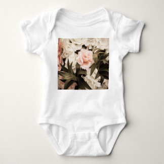 Pastel Floral Vintage: Timeless Elegance Baby Bodysuit