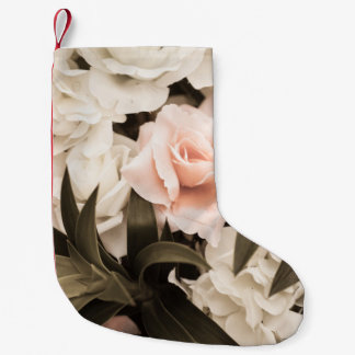 Pastel Floral Vintage: Timeless Elegance Small Christmas Stocking