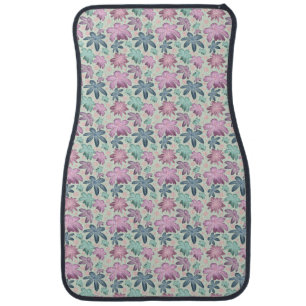 Pastel Floral watercolor Pattern  Car Floor Mat