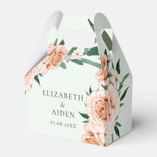Pastel Floral Wedding Collection Favor Box