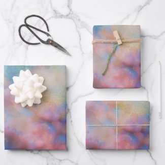 Pastel Floral Wrapping Paper Sheets