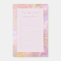 Pastel Florals Chic Script Personalized