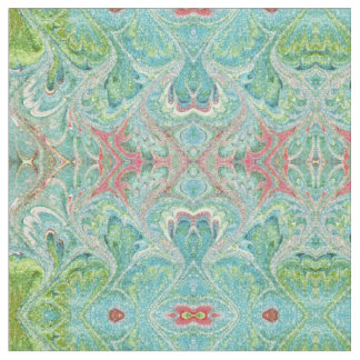 Pastel Florentine Marbling Abstract Fabric