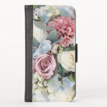 Pastel Flower Bouquet  iPhone XS Wallet Case
