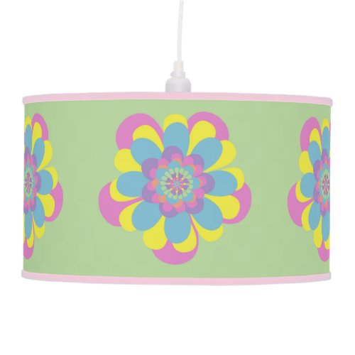 Pastel Flower Ceiling Lamp