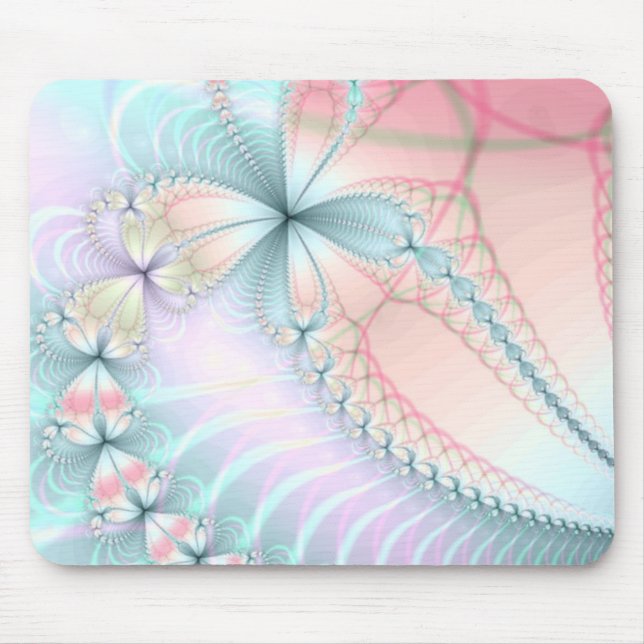 pastel flower chains mouse pad (Front)