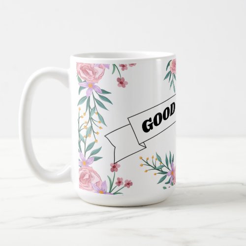 Pastel flower coffee mug