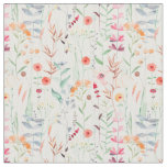 Pastel Flower Garden Pattern Fabric