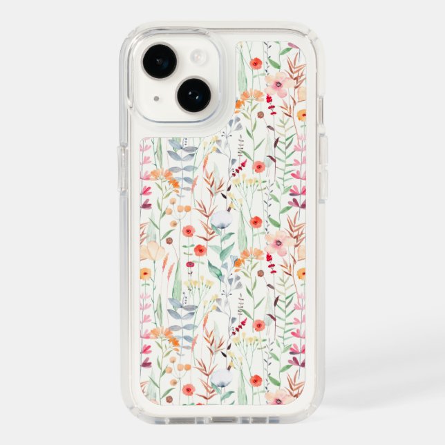 Pastel Flower Garden Pattern Speck iPhone Case (Front)