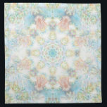 Pastel Flower Mandala Napkin<br><div class="desc">Pastel flower mandala napkin that you can customize it to fit your preference</div>