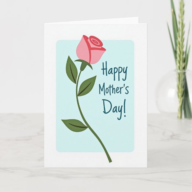 Pastel Flower Pattern Card (Front)