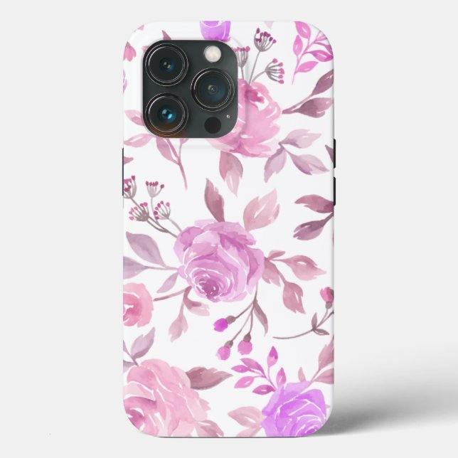 Pastel Flower Pattern  Case-Mate iPhone Case (Back)