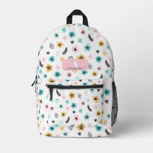Pastel Flower Pattern Retro Floral Personalized