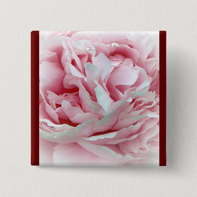 Pastel Flower Pinback Button (Front)