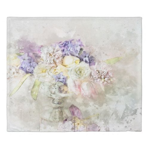  Pastel Flowers AR26 Classic Modern Romantic Duvet Cover