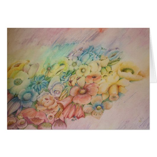 Pastel flowers cards (Front Horizontal)