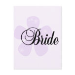 Pastel Flowers Lilac Bride Tshirts and Gifts Postcard