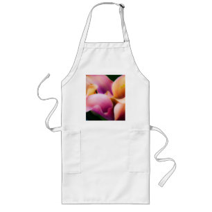 Pastel Flowers Long Apron