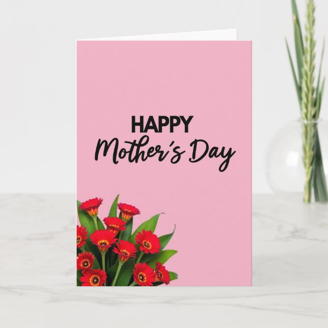 Pastel Flowers Mothers Day Card (Front)