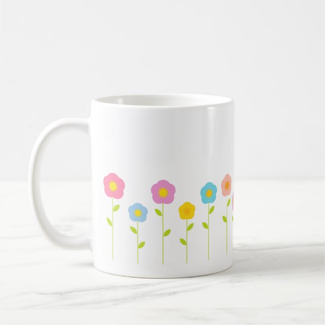Pastel flowers Mug (Left)