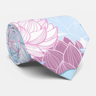 Pastel Flowers Neck Tie