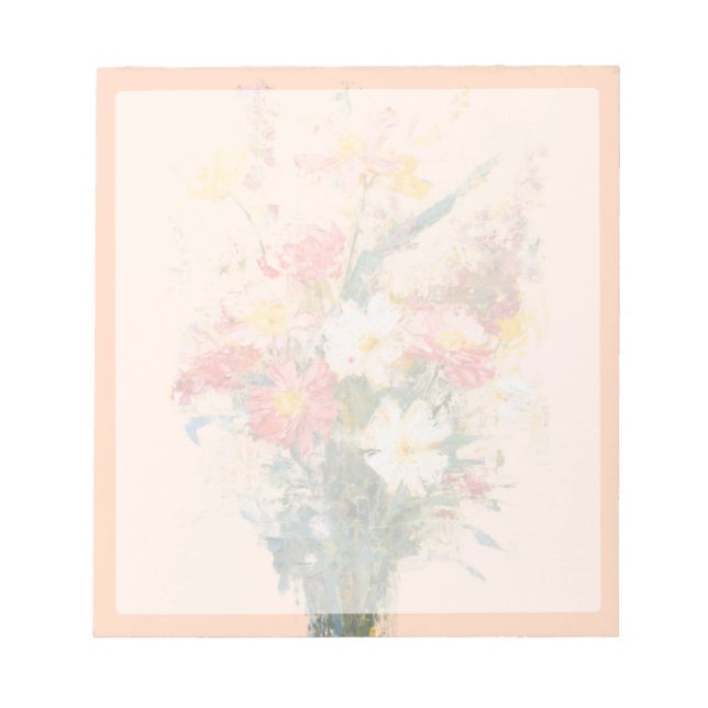 Pastel Flowers Notepad (Front)