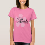 Pastel Flowers Pink Bride Tshirts and Gifts