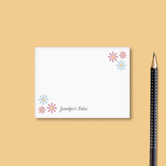Pastel Flowers Post-it Notes (Pastel Flowers Post-it Notes)