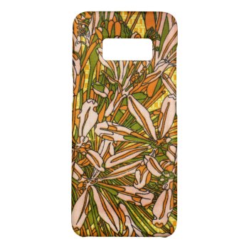 Pastel Flowers Retro Floral Abstract Pattern Case-mate Samsung Galaxy S8 Case by camcguire at Zazzle