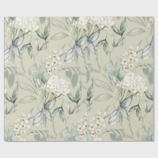 Pastel Flowers Seamless Wrapping Paper