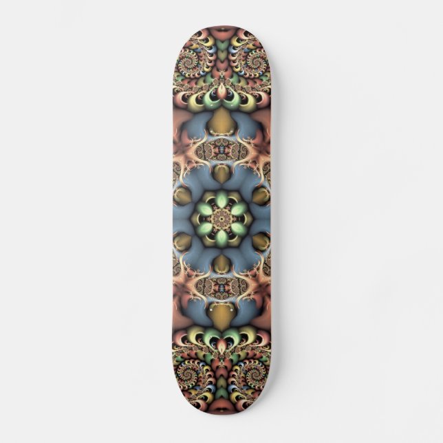 pastel flowers skateboard (Front)