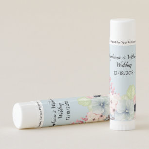 Pastel Flowers Wedding Favor Lip Balm