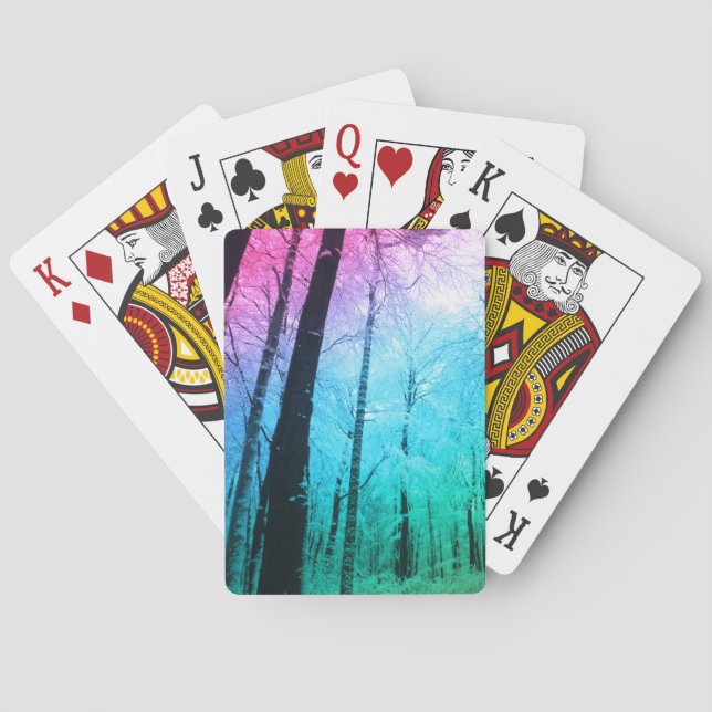 Pastel Forest Poker Cards (Back)