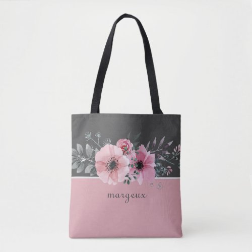 Pastel Fowers Tote Bag