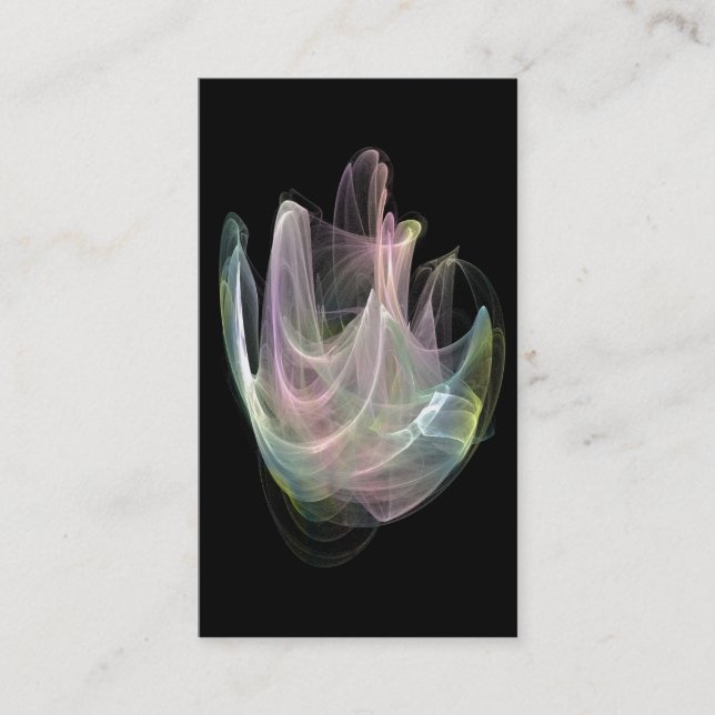 pastel  fractal  Energy Business card (Front)