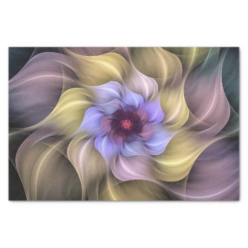 Pastel Fractal Flower Swirling Petals  Tissue Paper