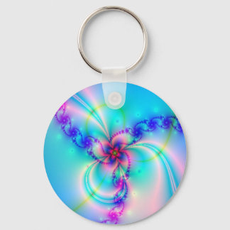 Pastel Fractal Keychain